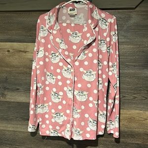 L Star Wars Grogu Pajama Set (Top and Bottom)